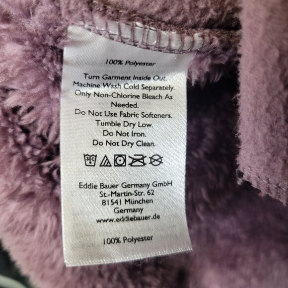 Eddie Bauer Women's XL Fleece Vest Purple - Picture 4 of 4